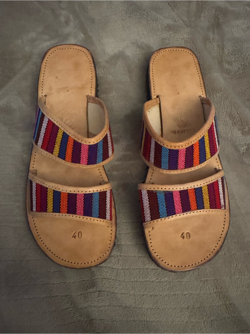 Multicolor Leather Huaraches (Sandals)